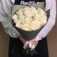 Букет из 19 белых роз (40 см)