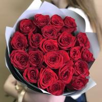 Букет из 21 красной розы (60 см)