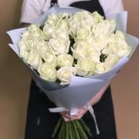 Букет из 41 белой розы (70  см)