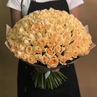 Букет из 151 кремовой розы (40 см)